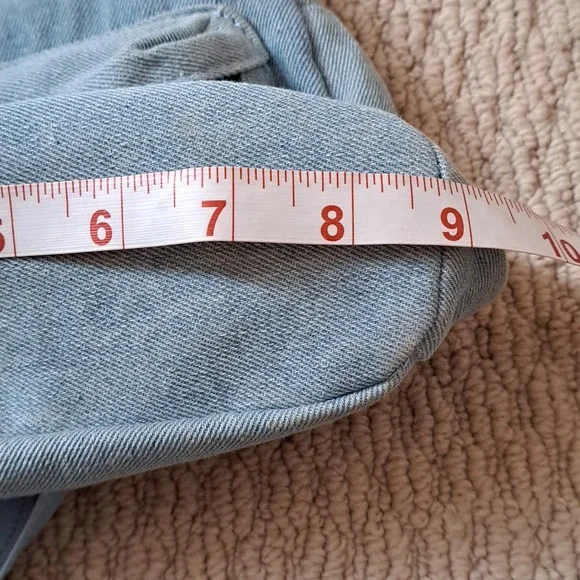 Guess Mini Denim Backpack, Light Blue - Picture 9 of 10